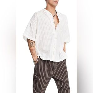 ASOS Oversized Short Sleeve Button-Up